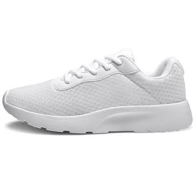 Men's Lightweight Breathable Running Sneakers - White