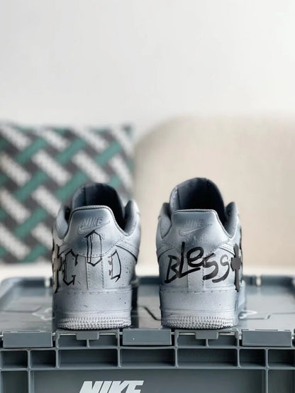 Chrome Hearts x Nike Air Force 1 Grey/Black Sneakers