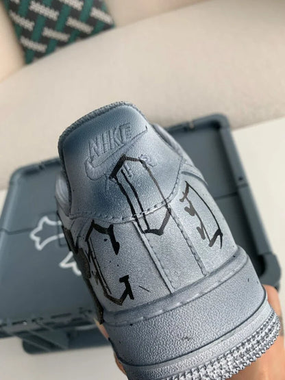 Chrome Hearts x Nike Air Force 1 Grey/Black Sneakers