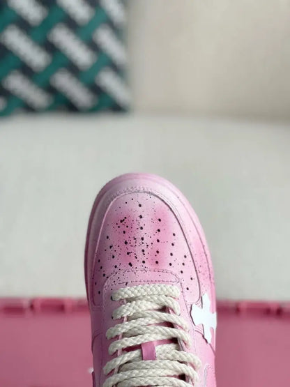 Chrome Hearts x Nike Air Force 1 Pink/White Sneakers
