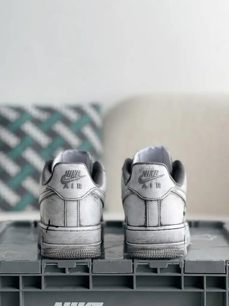 Chrome Hearts x Nike Air Force 1 White/Grey Sneakers