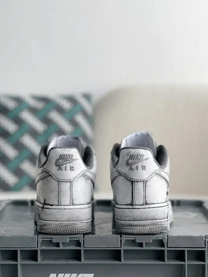 Chrome Hearts x Nike Air Force 1 White/Grey Sneakers