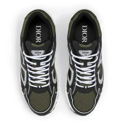 Dior B30 Mesh Deep Green Black Trainer